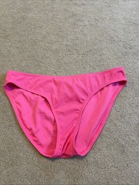 Pink Ribbed Bikini Bottoms